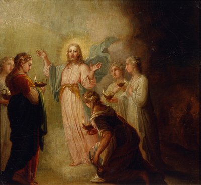 De gelijkenis van de wijze en dwaze maagden door Vladimir Lukich Borovikovsky