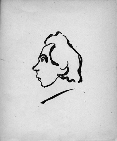 Portret van de Dichter Velimir Khlebnikov door Vladimir Mayakovsky