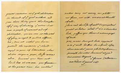 Brief van Francois Marie Arouet de Voltaire aan George Keat, 16 januari 1760 door Voltaire