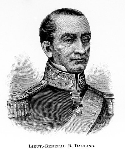 Generaal Sir Ralph Darling, Britse soldaat en koloniaal Gouverneur, 1886 door WA Hirschmann