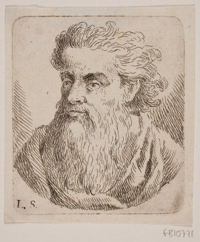 Borstbeeld van een man door W.A. Müller