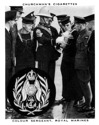 Kleur sergeant, Royal Marines, 1937 door WA and AC Churchman