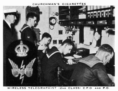 Draadloze telegrafist, 2e klas, C.P.O en P.O, 1937 door WA and AC Churchman