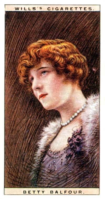 Betty Balfour 1903-1977, Engelse actrice, 1928 door WD and HO Wills