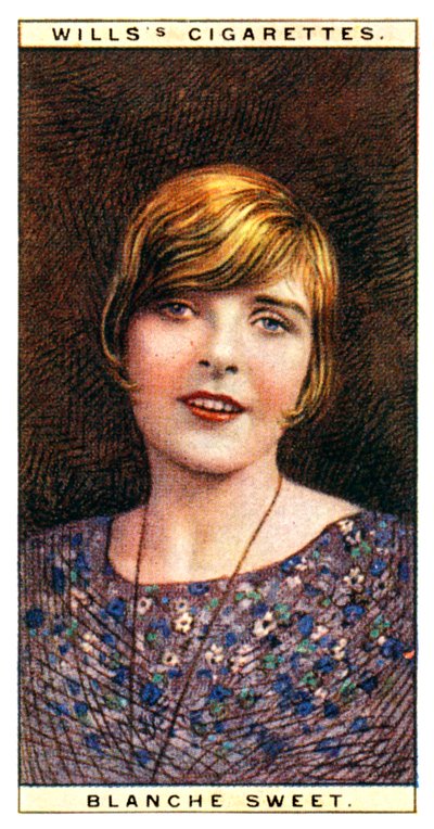 Blanche Sweet 1896-1986, Amerikaanse actrice, 1928 door WD and HO Wills