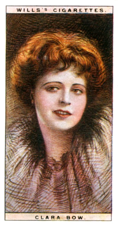 Clara Bow 1905-1965, Amerikaanse actrice en sekssymbool, 1928 door WD and HO Wills