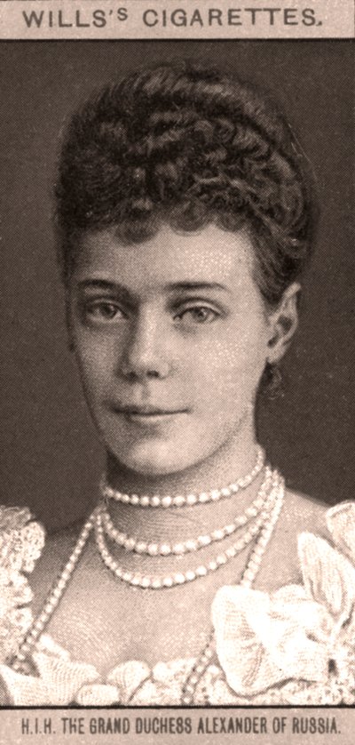 H.I.H. De Grote Hertogin Alexander van Rusland, 1908 door WD and HO Wills