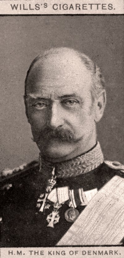 Z.M. De Koning van Denemarken, 1908 door WD and HO Wills