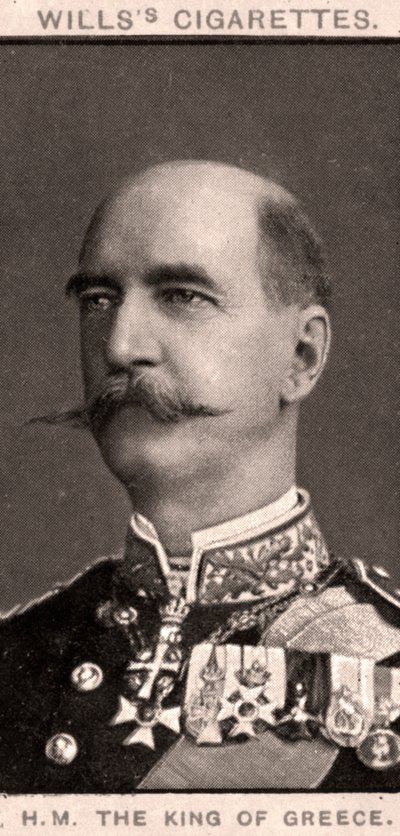Z.M. De Koning van Griekenland, 1908 door WD and HO Wills