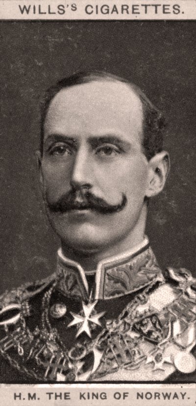 Z.M. De Koning van Noorwegen, 1908 door WD and HO Wills
