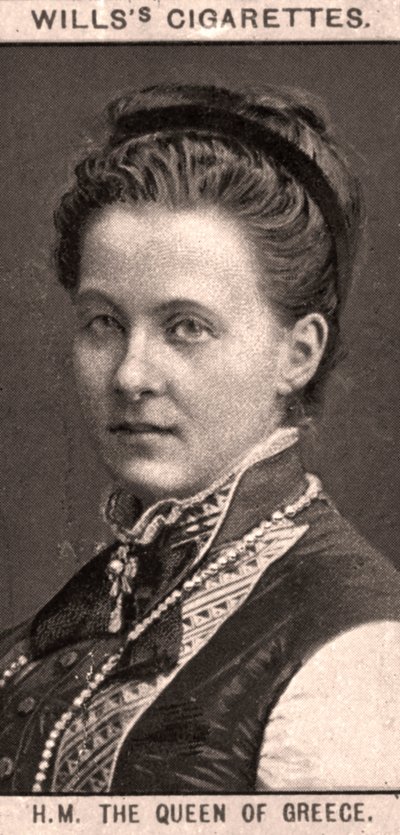 H.M. De Koningin van Griekenland, 1908 door WD and HO Wills