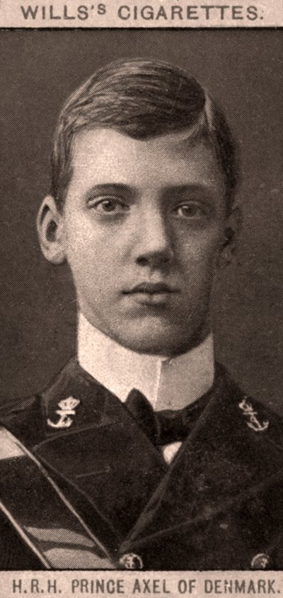 Z.K.H. Prins Axel van Denemarken, 1908 door WD and HO Wills