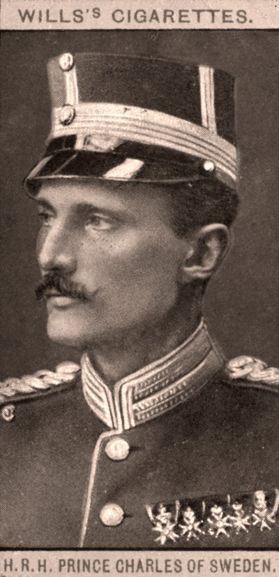 H.K.H. Prins Karel van Zweden, 1908 door WD and HO Wills