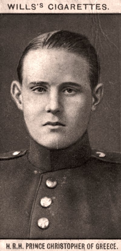 Z.K.H. Prins Christoffel van Griekenland, 1908 door WD and HO Wills