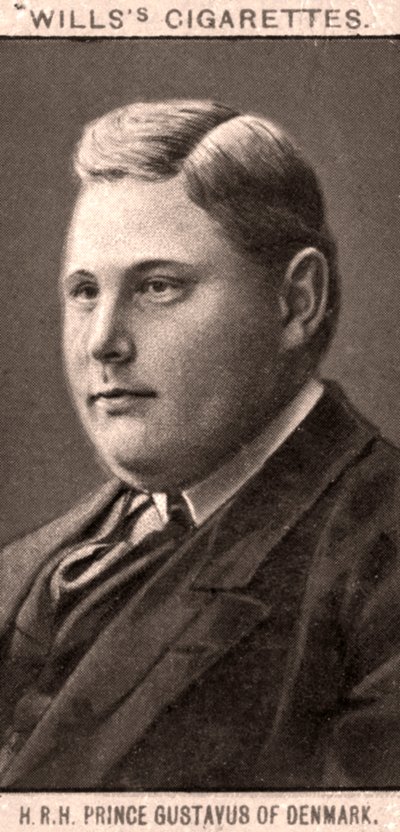Z.K.H. Prins Gustavus van Denemarken, 1908 door WD and HO Wills