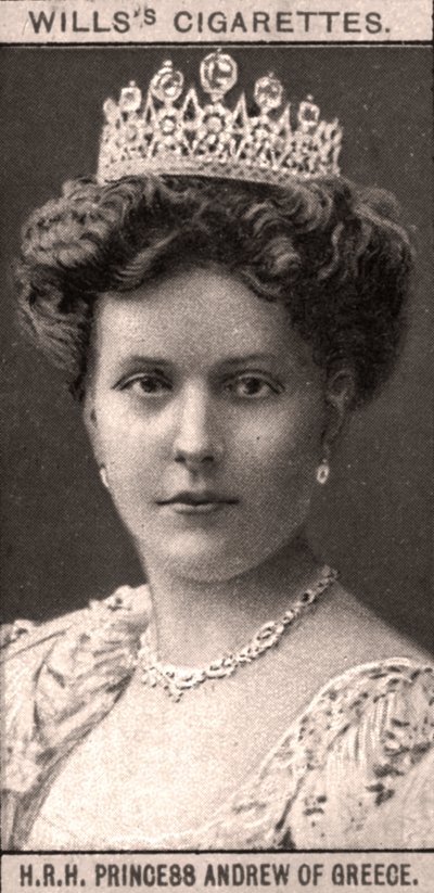 H.K.H. Prinses Andrew van Griekenland, 1908 door WD and HO Wills