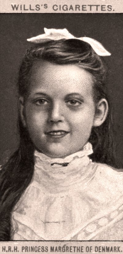 H.K.H. Prinses Margrethe van Denemarken, 1908 door WD and HO Wills