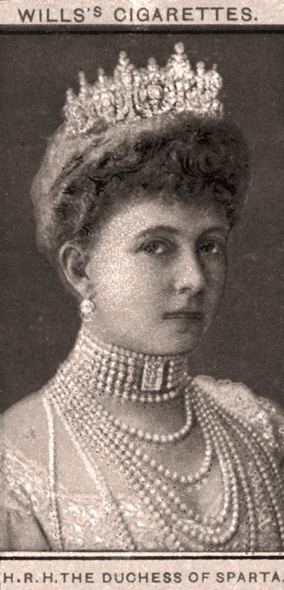 H.K.H. De hertogin van Sparta, 1908 door WD and HO Wills