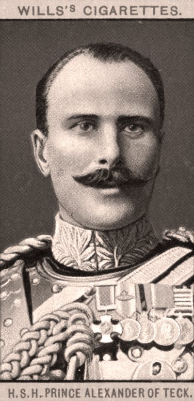 Z.K.H. Prins Alexander van Teck, 1908 door WD and HO Wills