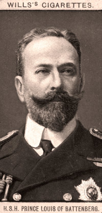 Z.K.H. Prins Louis van Battenberg, 1908 door WD and HO Wills