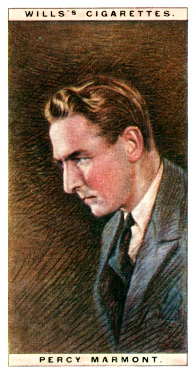 Percy Marmont, Engelse acteur, 1928 door WD and HO Wills