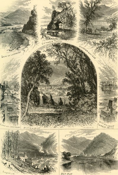 Scènes aan de Susquehanna door W.H. Morse