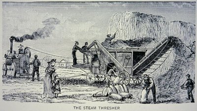 Stoomdorsmachine, uit 