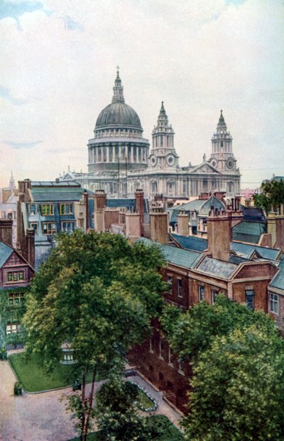 Uitzicht vanaf de Old Bailey richting St. Paul