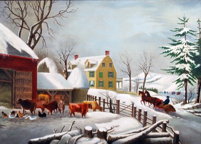 Winterochtend 1868 door W. A. Barbon