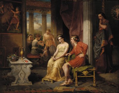De Laatste Dagen van Pompeii: Glaucus en Ione door W. Colby