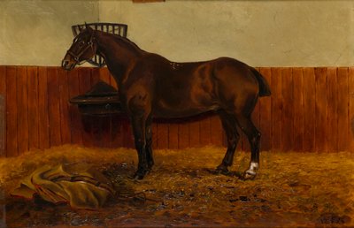 De Oude Cob in een Stal, c.1839-98 door W. F. Adye