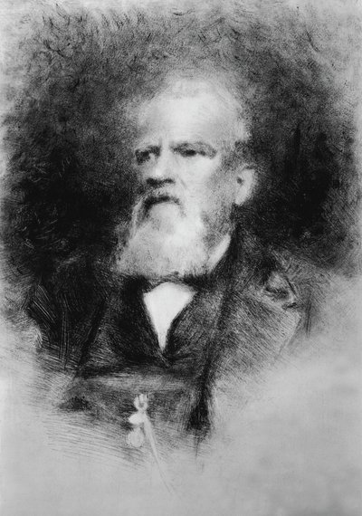 Portret van Alberto Mazzucato (1813-1877), Italiaanse componist door John Ward Dunsmore