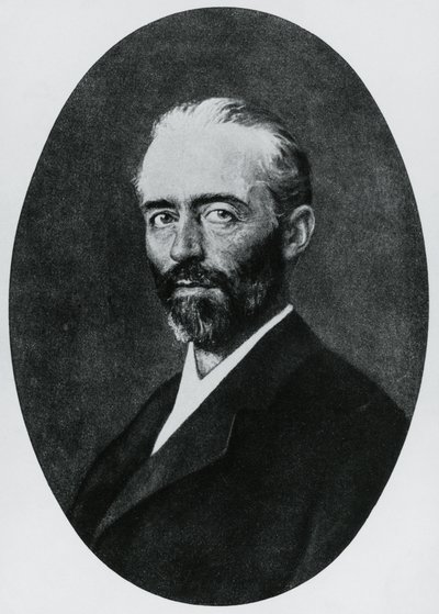 Portret van Emil Theodor Kocher (1841-1917), Zwitserse arts, Nobelprijs voor Geneeskunde in 1909 (gravure) door John Ward Dunsmore