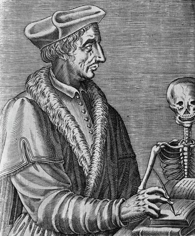 Portret van Jean Francois Fernel (1497-1558), Franse arts, astronoom en wiskundige, gravure door Nicolas II de Larmessin door John Ward Dunsmore