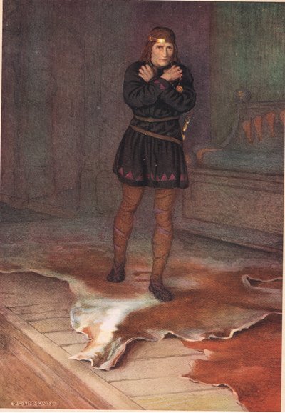 Hamlet beraamt hoe hij gemeen tegen zijn moeder zal praten, uit 