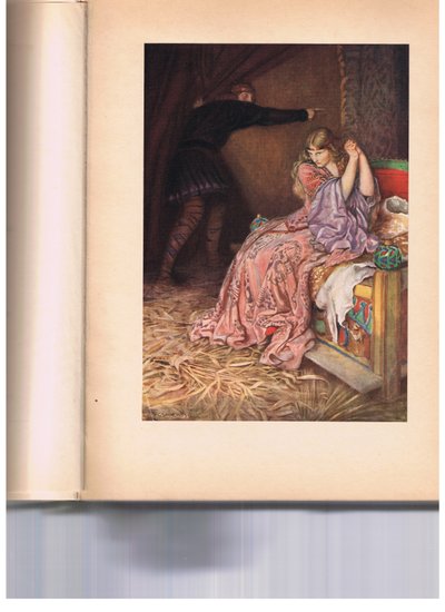 Hamlet vertelt Ophelia om naar een klooster te gaan terwijl hij doet alsof hij gek is, uit 