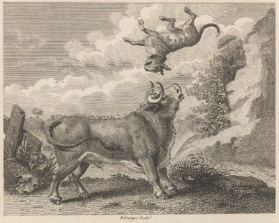 De Stier en de Mastiff door W. Grainger
