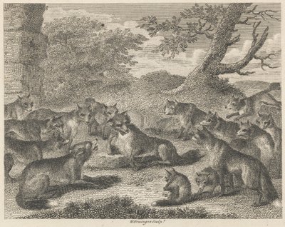 De vos op het punt van sterven door W. Grainger