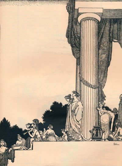 Een Midzomernachtsdroom, Act 1, Scene 1, 1914 door William Heath Robinson