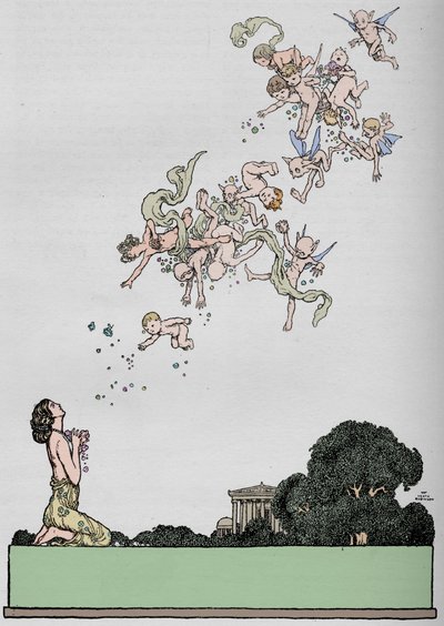 Half titel van Een Midzomernachtsdroom, 1914 door William Heath Robinson