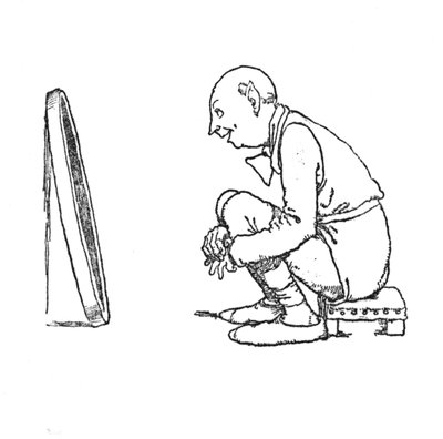 Hij lachte van vreugde, ca. 1930 door William Heath Robinson
