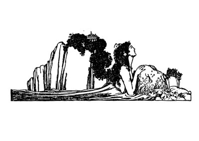Vele avonden steeg ze naar de plaats door William Heath Robinson