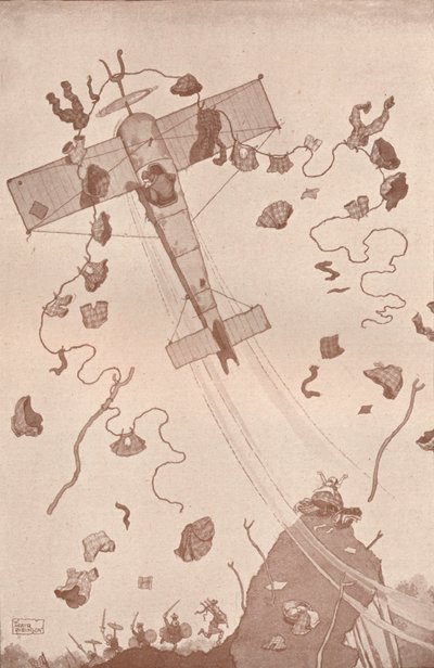 Meer misdaad in de lucht door William Heath Robinson