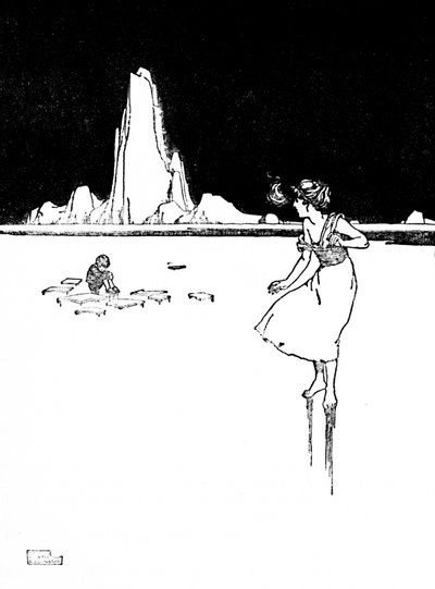 Ze Betreedde de Grote, Koude, Lege Hal, ca. 1930 door William Heath Robinson