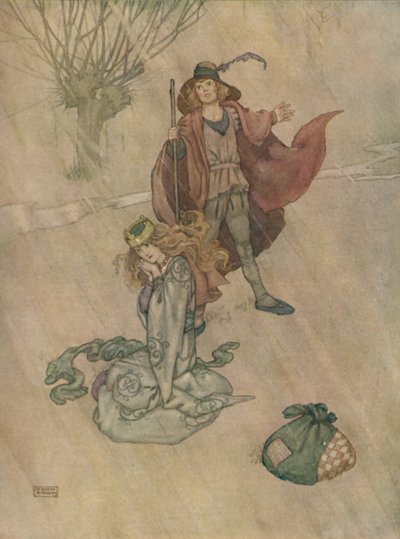 De Varkenshoeder Berispt en de Regen Stortte Neer, ca. 1930 door William Heath Robinson