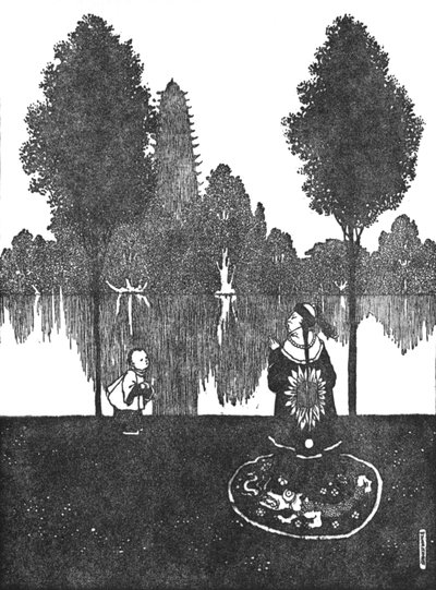 Ze Aanbeden de Stad, het Paleis en de Tuin, c1930 door William Heath Robinson