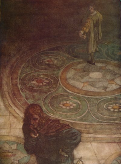 Viola: Toch Een Moeilijke Strijd! Wie ik ook het hof maak, ik zou zijn vrouw willen zijn., 1923 door William Heath Robinson
