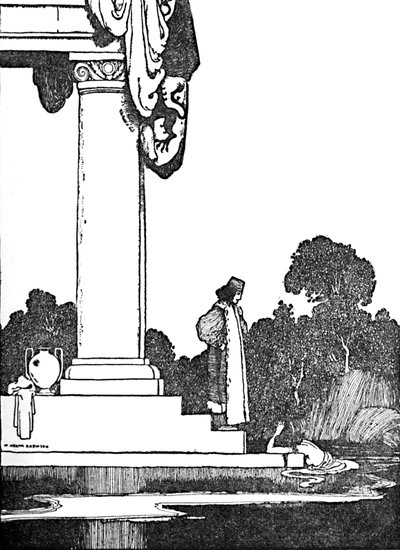 Toen de zon opkwam werd ze wakker, ca. 1930 door William Heath Robinson