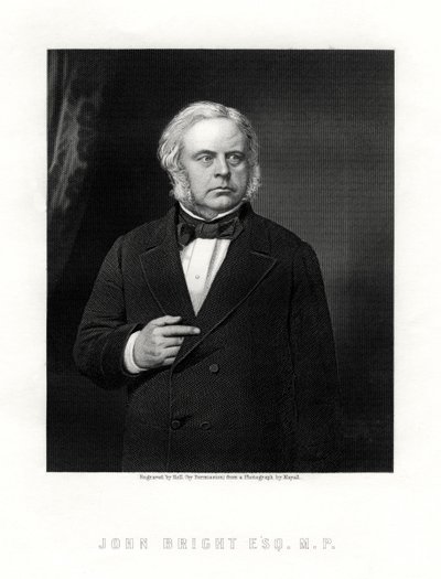 John Bright, Brits radicaal en liberaal staatsman, 19e eeuw door W. Holl