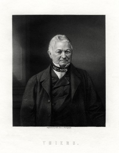 Louis Adolphe Thiers, Franse staatsman en historicus, 19e eeuw door W. Holl